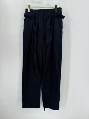 Stateside paper bag tapered navy blue pants size small